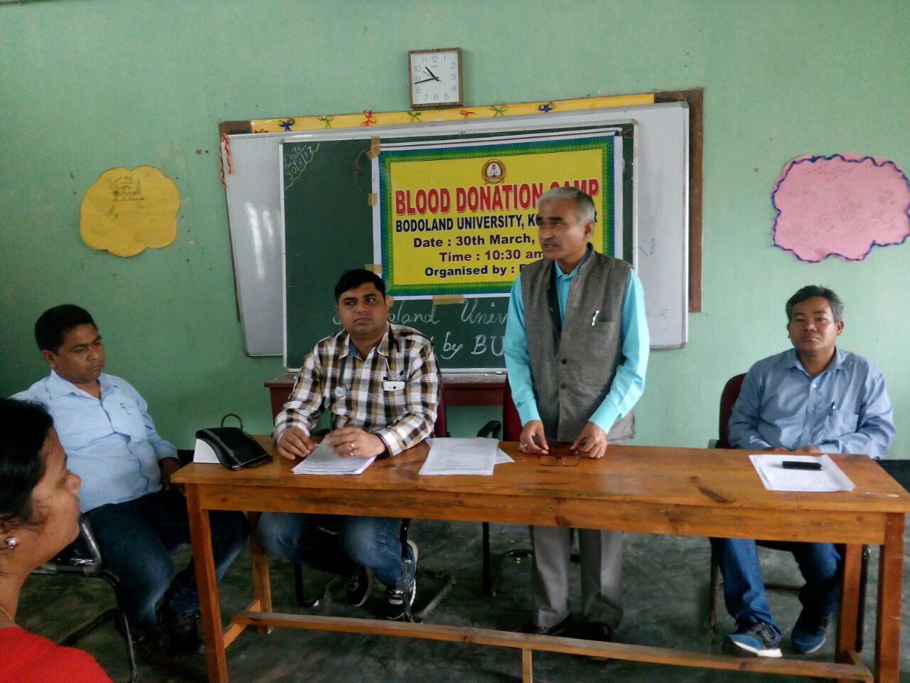 A Blood Donation Camp at Bodoland University