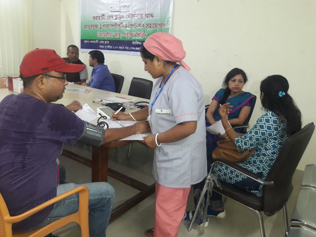 Ayursundra doctors conduct OPD clinic at press club