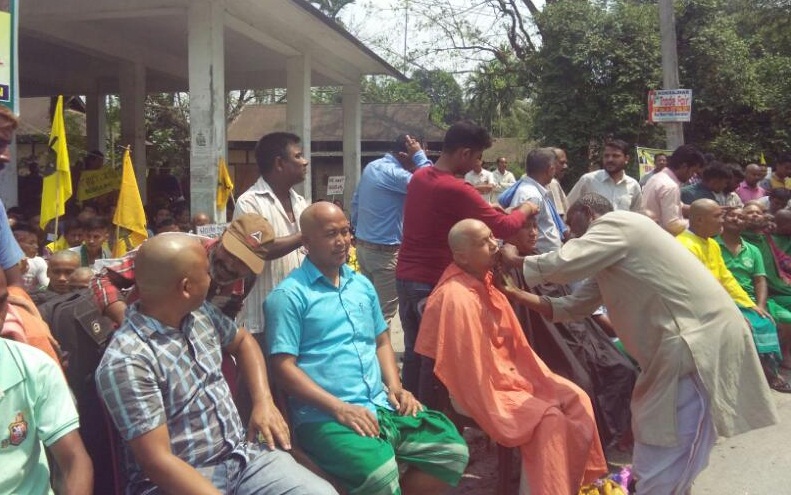 Mass shaving demanding Bodoland