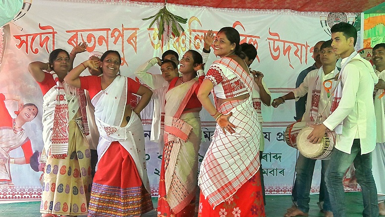 Rongali Bihu celebration at Ratanpur, Tangla 