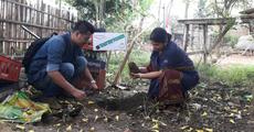ADBU  students mark Earth Day planting trees