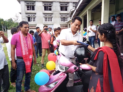 Scooties for girl students in Kokrajhar