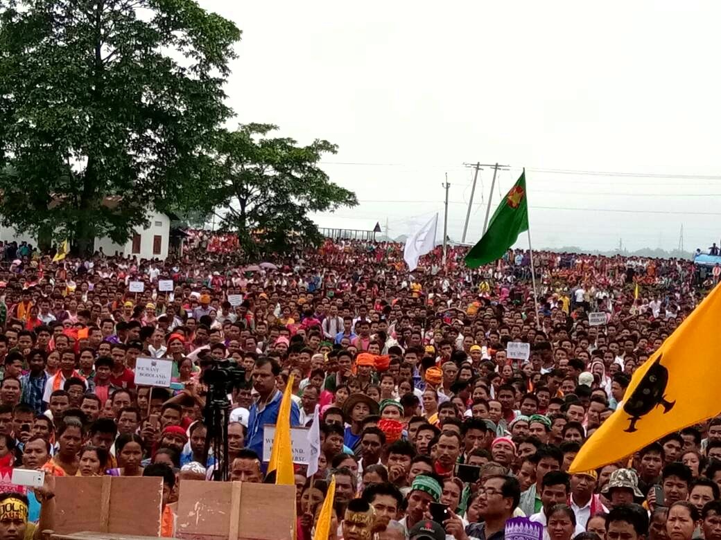 Huge gathering for Bodoland