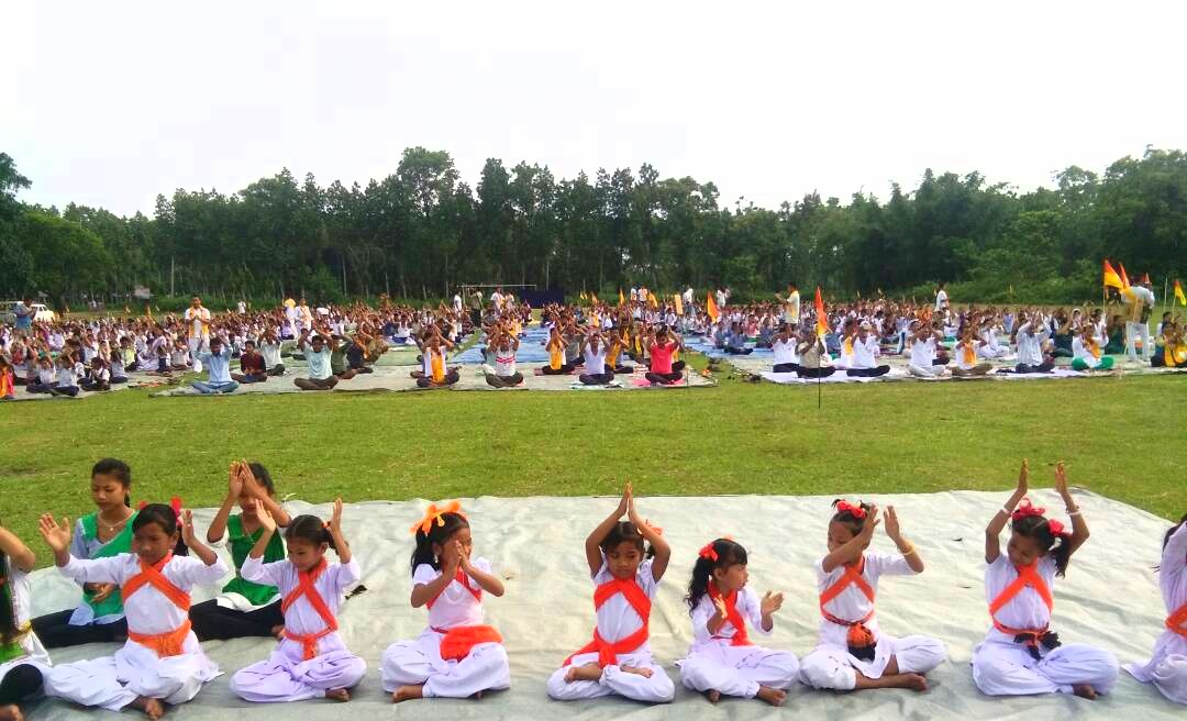 International Yoga Day observed at Bhergaon