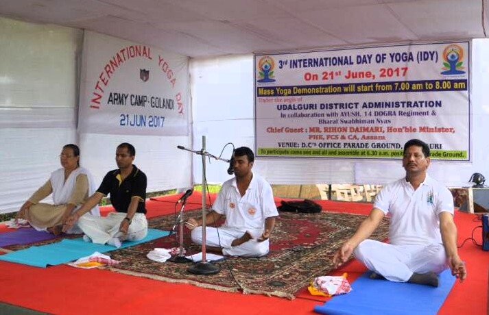 International Yoga Day observed by Army in Udalguri and Darrang