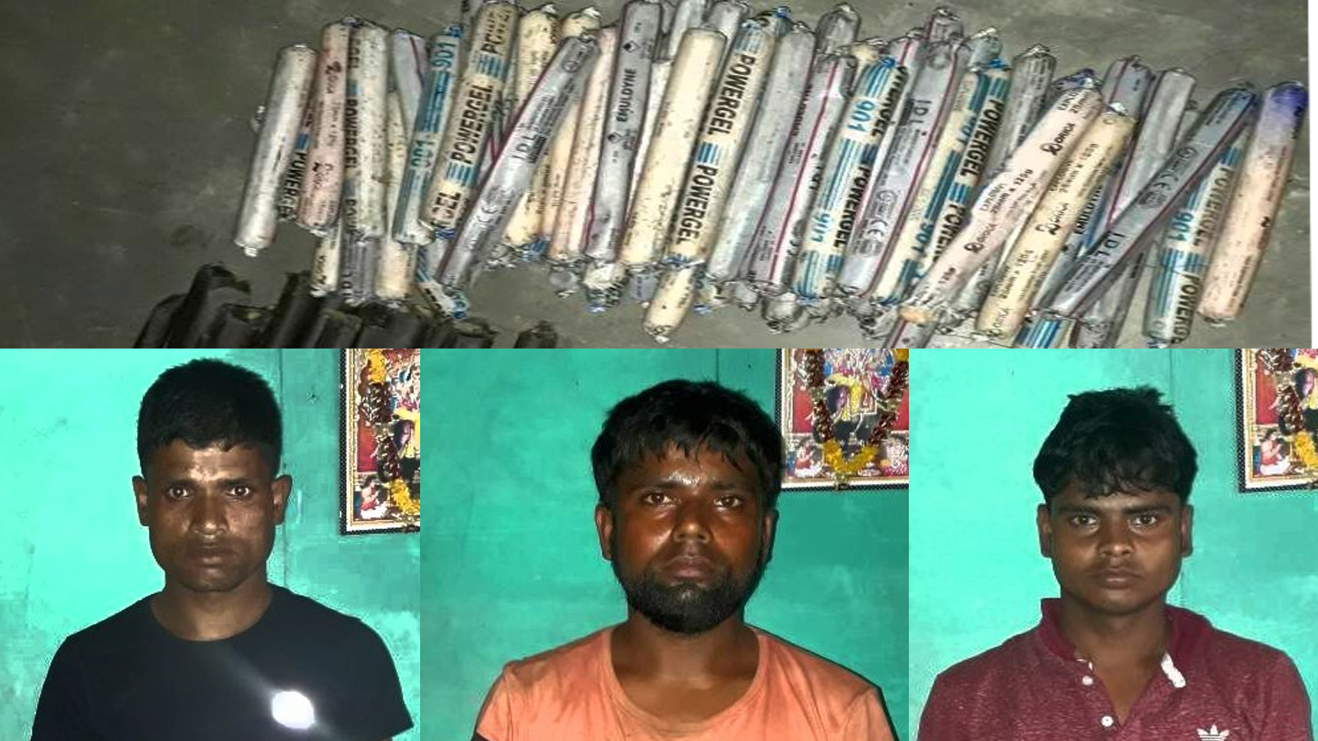 Three held with 105 gelatin sticks in Udalguri