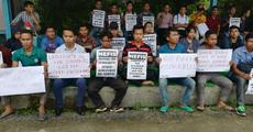Protest against Assam Rifles