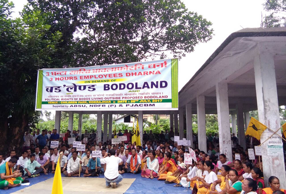 Dharna seeking Bodoland