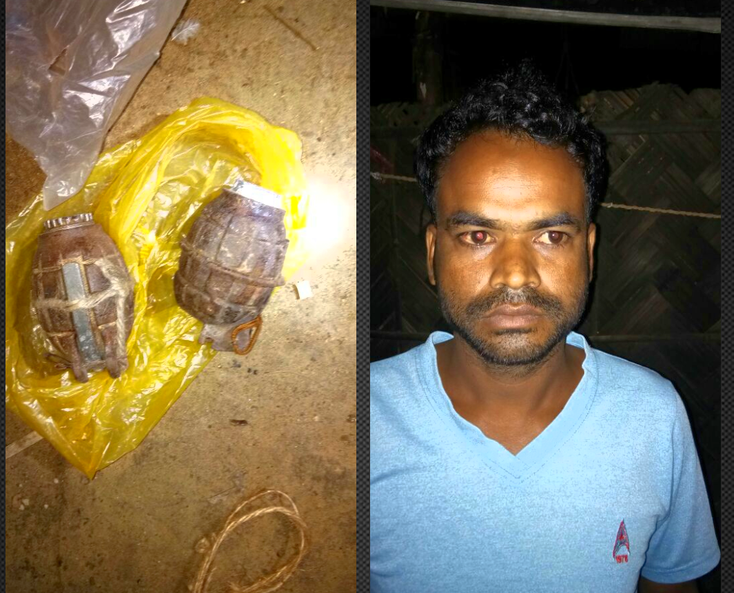 One held with grenades at Mazbat