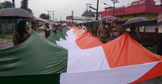 120 metre long national flag 