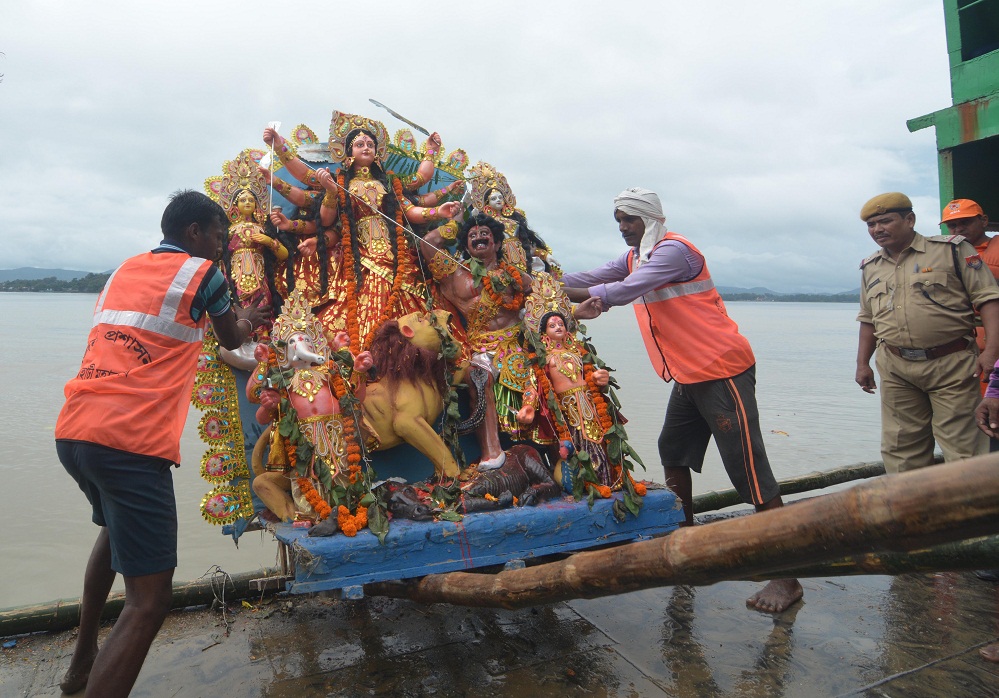 Idols immersed, Durga puja festivity ends
