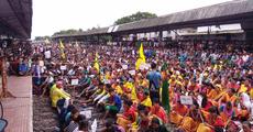 Rail services disrupts due to blockade
