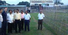 Top ECB Official visits Nehru Stadium