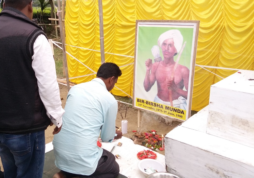 Homage to Birsha Munda in Kokrajhar