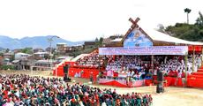 Tangkhul Catholics take out huge procession
