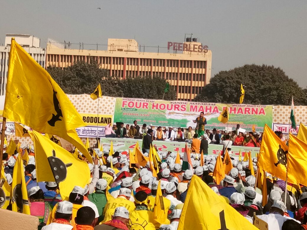 Bodos stage dharna in Delhi with statehood demand