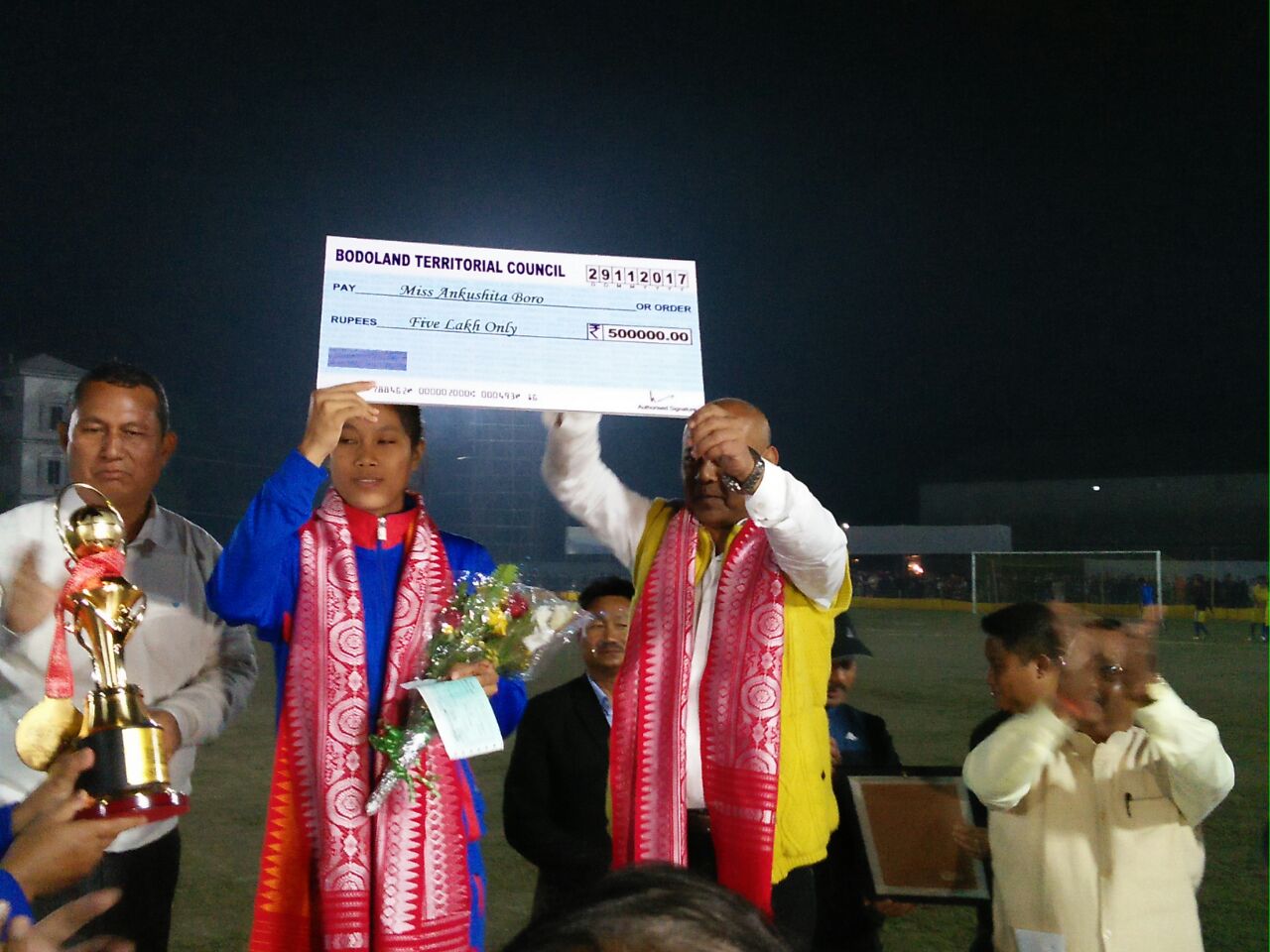 Ankushita feted in Kokrajhar