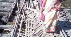 Bridge turning death trap in Dhalpur