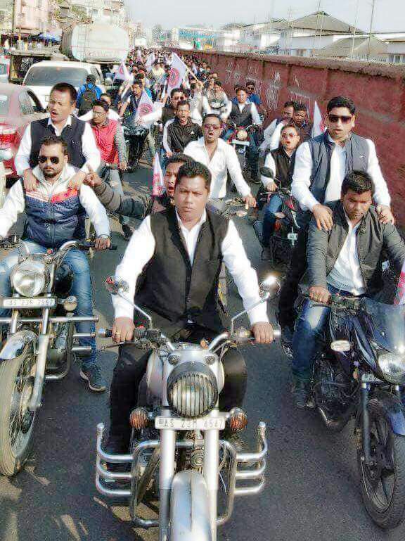 Why Assam in Nagalim? Bike rally in Tinsukia
