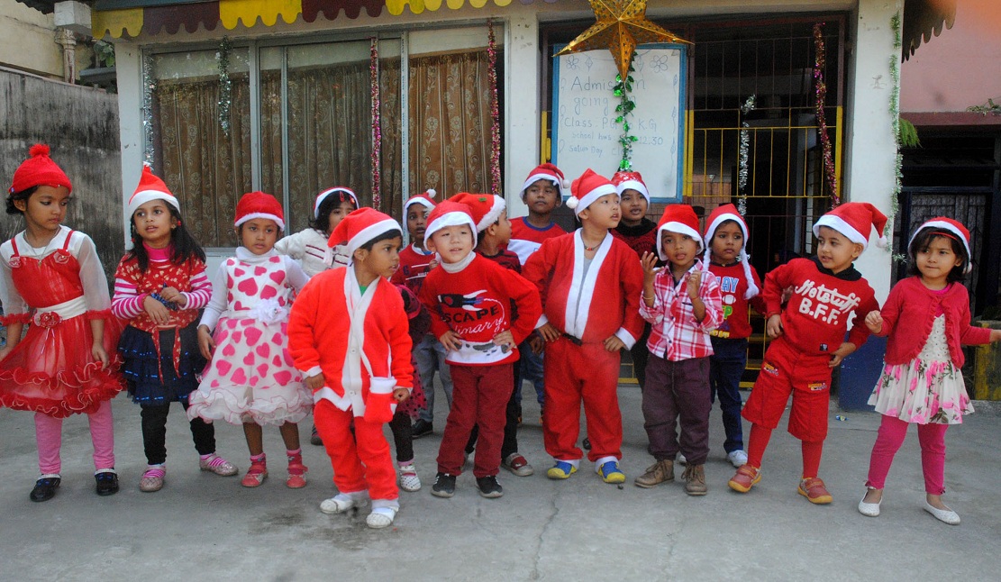 In deep grip of Christmas festivity