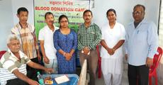 Blood donation camp in Namrup