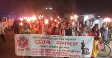 Torch rally in Namrup