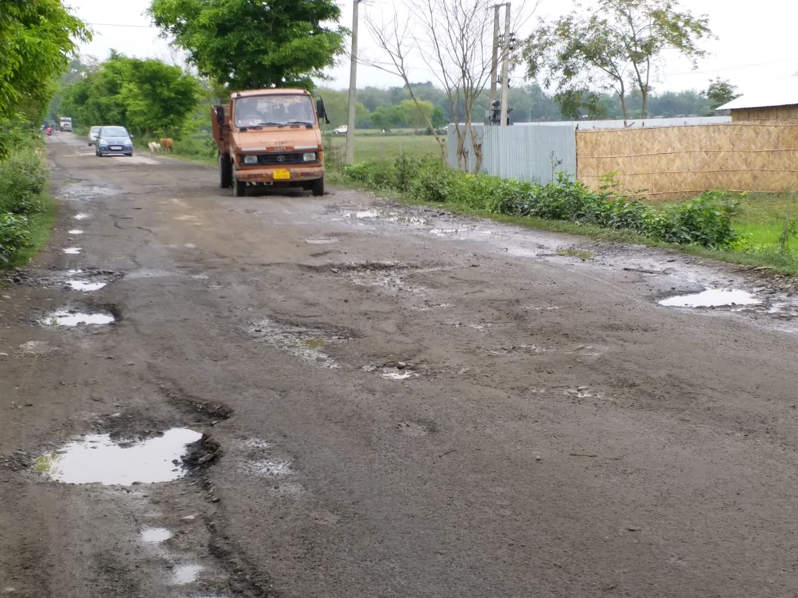 Dibrugarh road turns deathtrap 