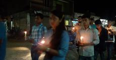 Candle-light protest in Tangla against Dokmoka lynching