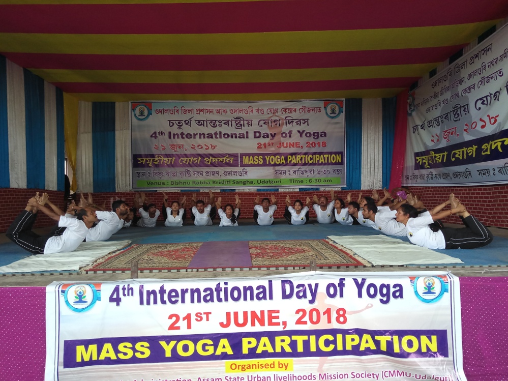  Udalguri joins in 4th International Yoga Day