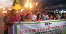 Torch light rally in Kokrajhar