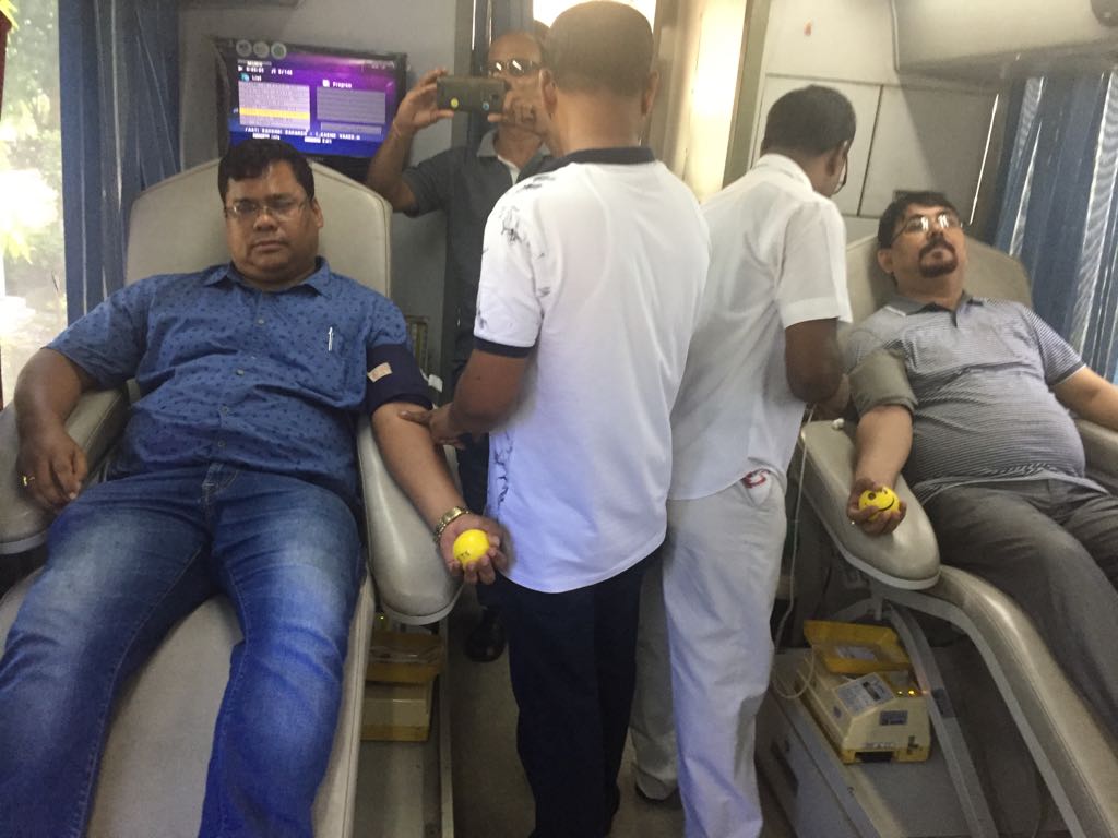 Blood donation camp at Hojai.