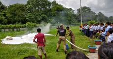 Mock drill on disaster preparedness at JNV Udalguri