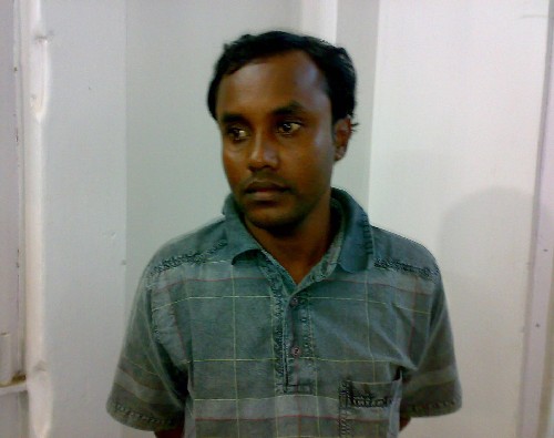 Blast claimant taken into custody
