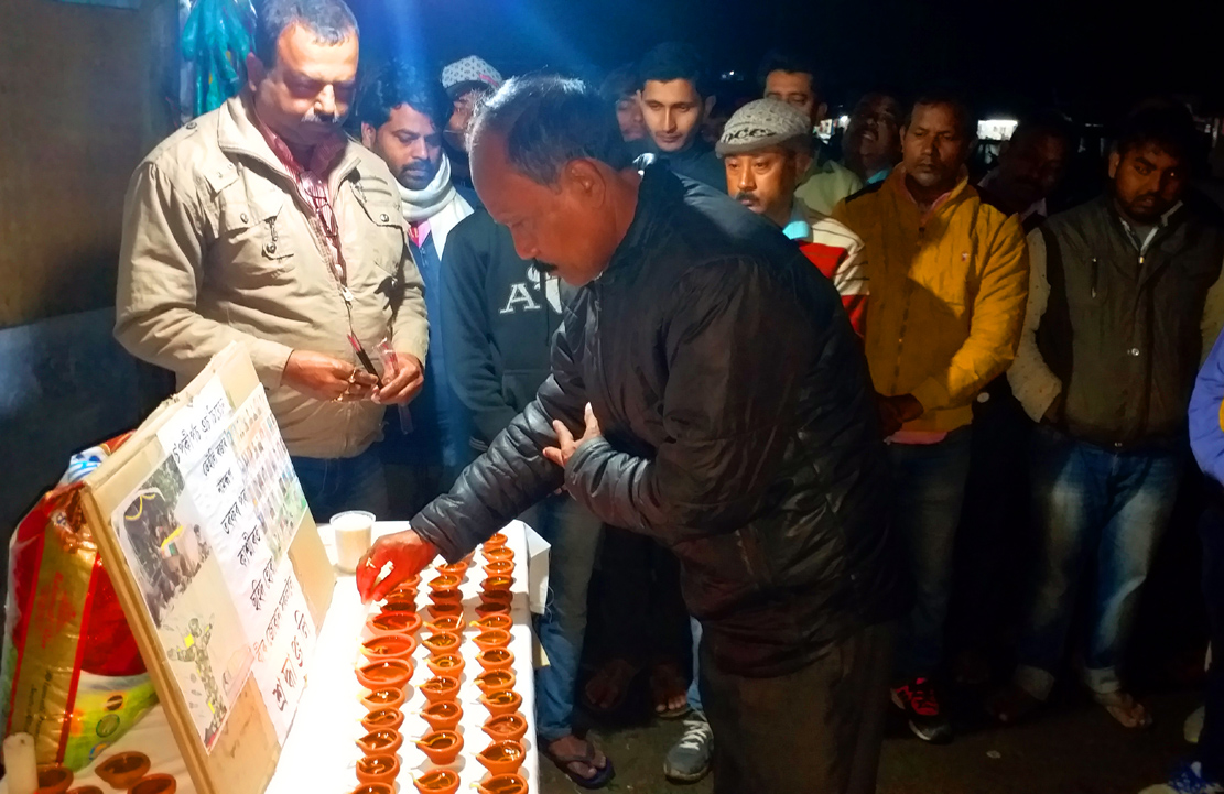 Tribute to Pulwama martyrs in Namrup