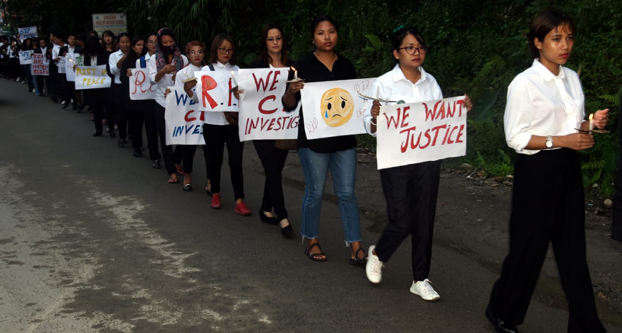 Candle light March for Tirong Aboh