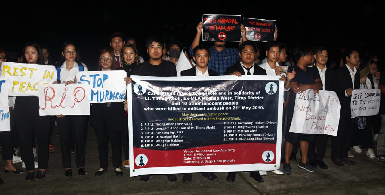 Candle light March for Tirong Aboh