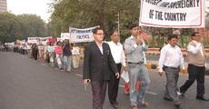 Silent rally at Jantar Mantar