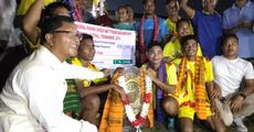Swrang Club lifts Jatin Islary memorial football tournament trophy