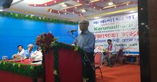 Homen Borgohain speaks at Karunadhara's awareness meet