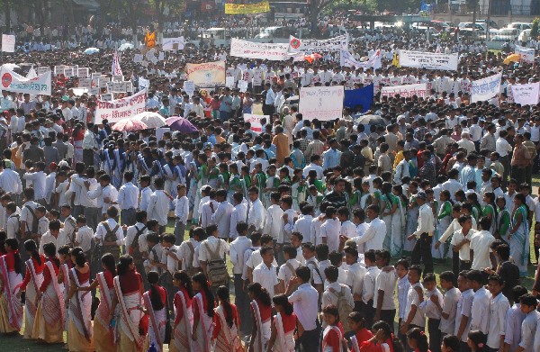 Cry against terrorism - the Guwahati style