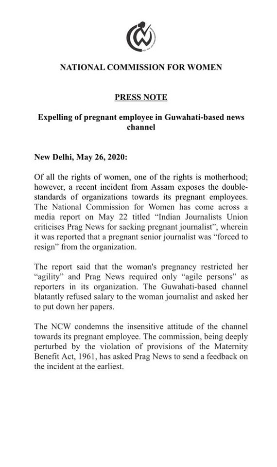 NCW move on lady scribe’s case