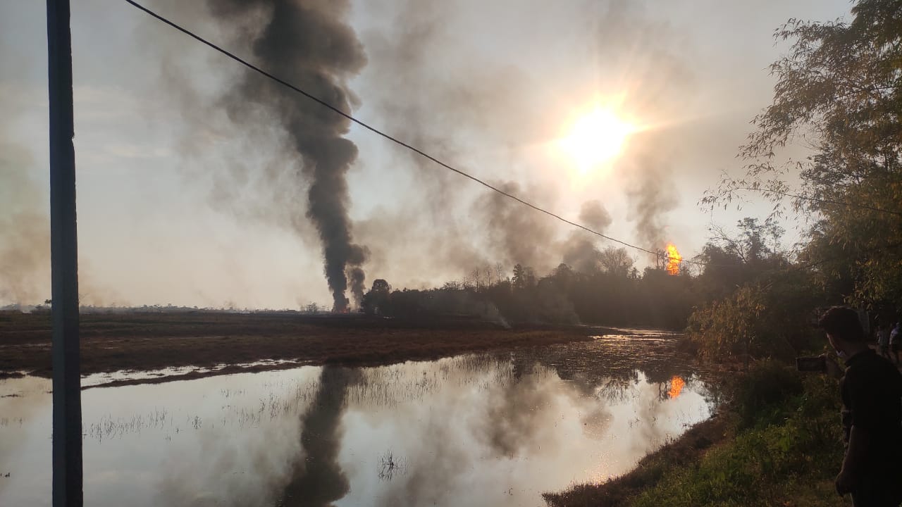 OIL urged to control the fire and restore environmental damage
