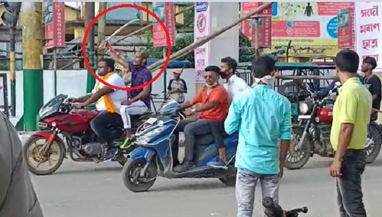 Bajrang Dal bike rally stopped in Tinsukia