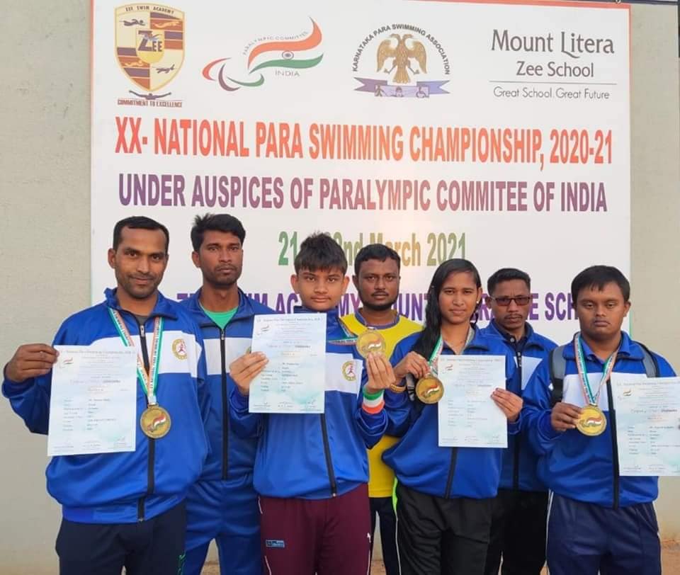 Assam Para Swimming team won 10 medals