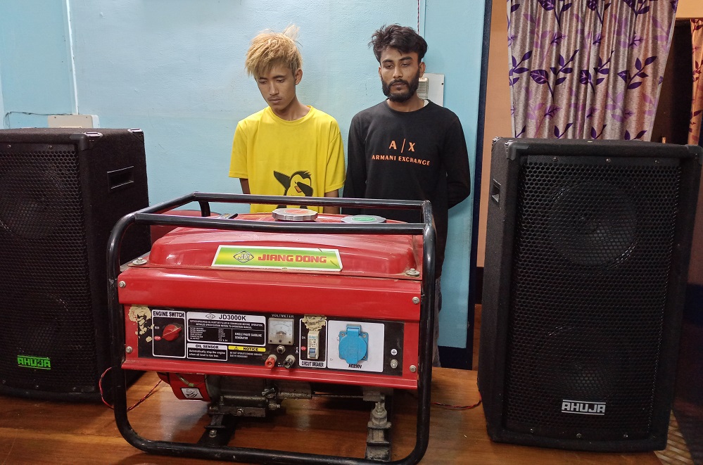 Generator thieves held, stolen items recovered 