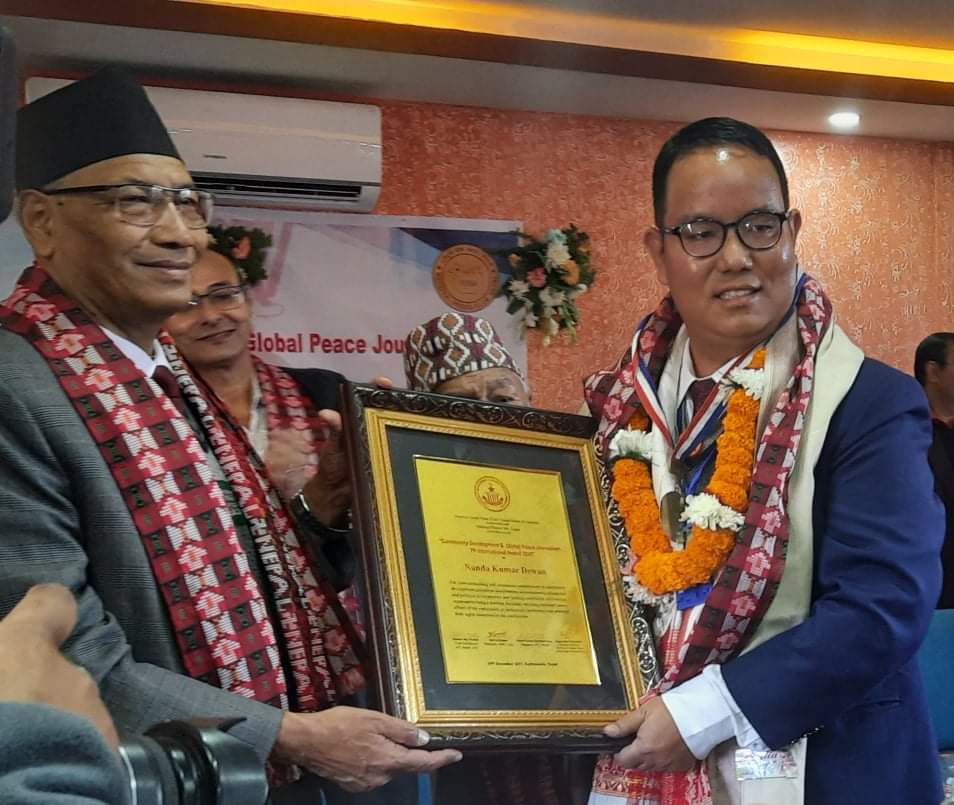 Award for Nanda K Dewan 