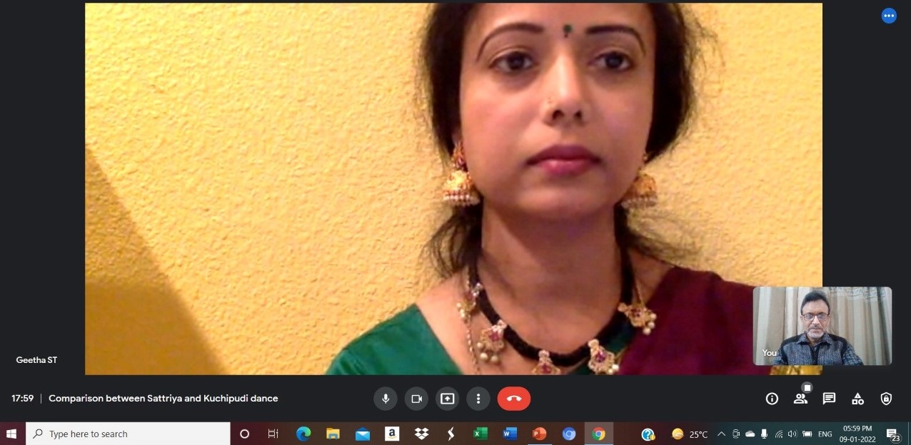 Woorkshop on Sattriya and Kuchipudi dance