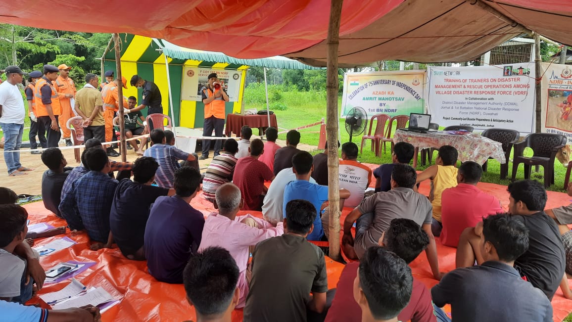 Simulation exercise on emergency management and flood rescue operations held in Jorhat