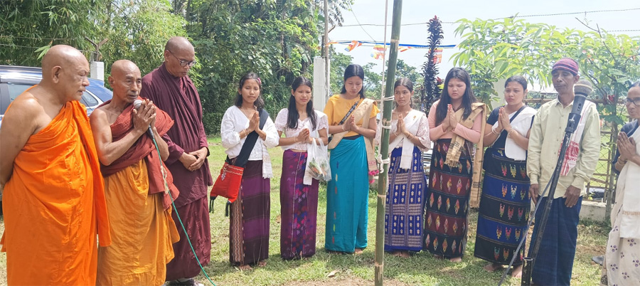 Jaha Singpho Donates Land for New Buddhist Monastery in Margherita