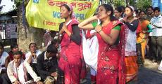 Street play against atrocities on women